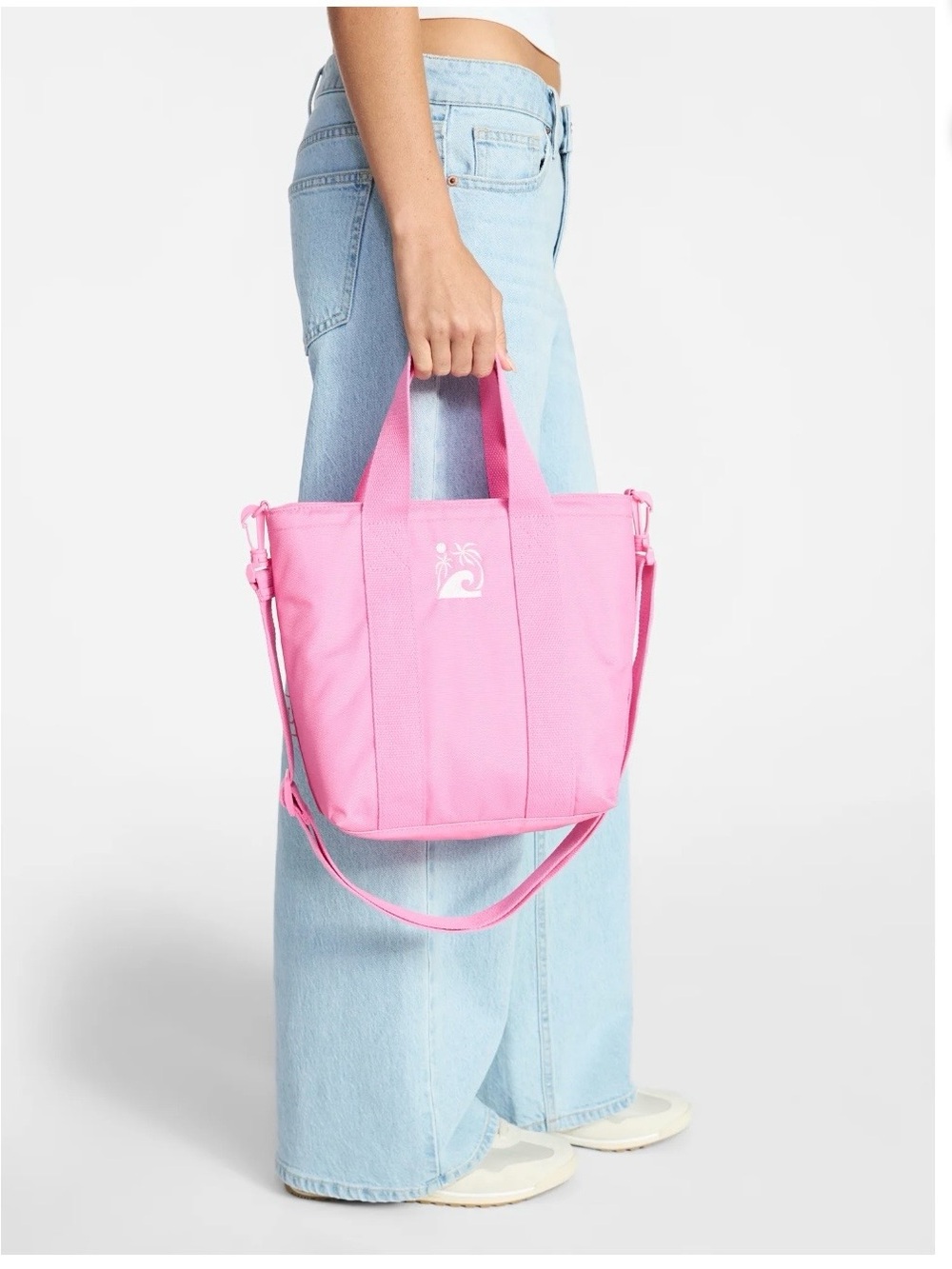 Pink cooler Tote with Removable Strap